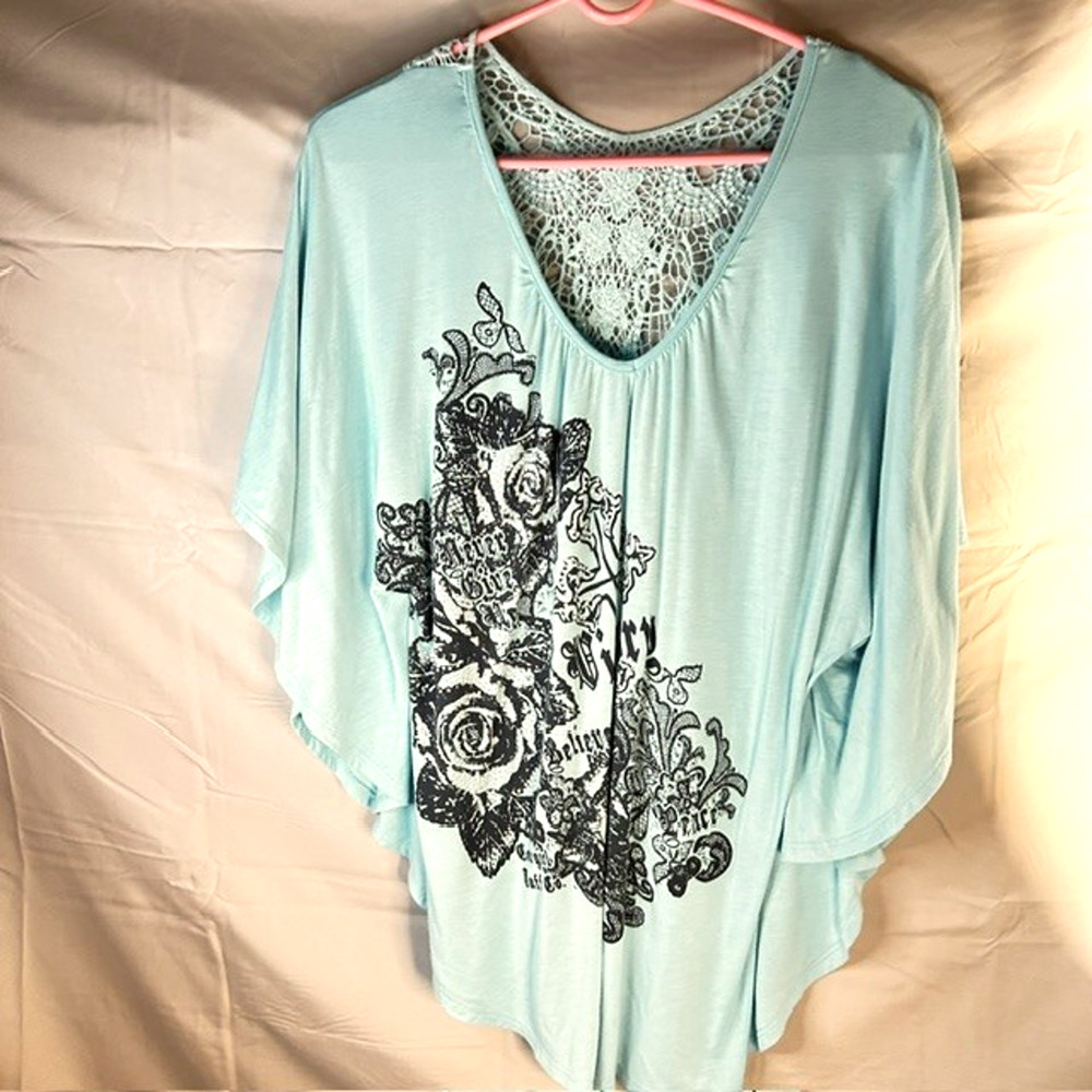 Woman Top XL Seafoam Green